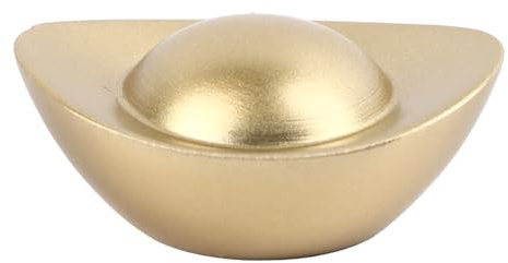 RXMORI Messingbarren-Ornamente, Chinesische Feng Shui-Goldbarren-Statuen, Solide Feng Shui-Tischdekoration für Zuhause und Wohnzimmer