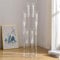 VINCIGANT 8 Arms Clear Candlesticks Holder for Wedding Decorations,98cm Tall Arcylic Candelabra Candle Holder with Shade for Valentines Day Events Party Table Centerpiece,Fit LED Candles