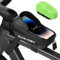 Bolsa Bicicleta, Bolsa Cuadro Bicicleta Cuadro para Bicicleta con Pantalla Táctil de TPU y Visera Solar, Accesorios Bicicleta con Cubierta para Lluvia Compatible con Teléfonos de Menos de 6.5