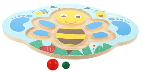 CIYODO Wooden Balance Seesaw Rocking Seesaw for Kids 0.8kg Balance Board Toy for Children’s Sensory Training and Indoor Fitness Workout for Boys and Girls