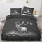 Bettwäsche 140x200 Hirsch - Land Deko Bettbezug 2er Set mit 1 Kopfkissenbezug 70x90, mit Reißverschluss, Weiche Kuschelige Bügelfreie Mikrofaser Wendebettwäsche ZJY2331