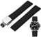 Niziruoup Uhrenarmband Fluorkautschuk mit Faltschließe 19mm 20mm 21mm 22mm Schnellverschluss Weiche Langlebig CTS FKM Kautschuk Gummi Armband Universal Ersatzarmband Watch Band Herren Damen