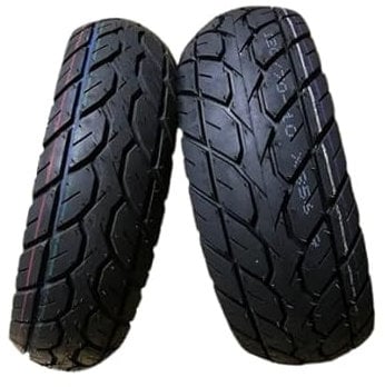 Allwetter Roller Reifen Set 120/70-10 TL 54L & 100/80-10 TL 51J (M+S) kompatibel mit Piaggio Zip kompatibel mit und vielen weiteren Modellen