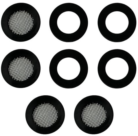 HAFRILY 8Pcs 3/4 Shower Hose Washer with Shower Filter Gasket and Rubber Washer for Fixed Shower Head Washers Rubber