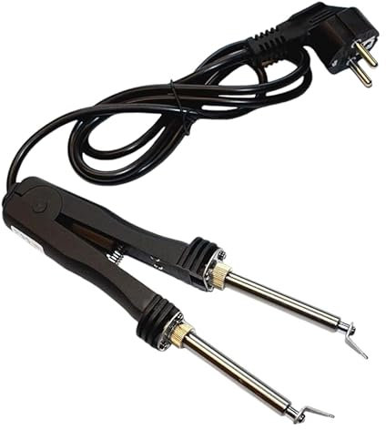 Empotec Soldador de pinza EM-409 Desoldador Componentes SMD y chips circuitos integrados Estación de soldadura Potencia 48 W Tensión 220-240 V Calientamiento de doble tubo pinza de soldadura