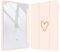 Vozehui 10.2 inch Cute Case for iPad 9th/8th/7th Generation Case Pink with Clear Back Shell w/Pencil Holder,Tri-fold Stand Protective Cover w/Auto Sleep Wake for 10.2 inch 2021/2020/2019 Heart