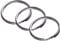 10 Pcs 50mm Metal sStainless Steel Flat Split Key Ring Circular Keychain Hoops Keyring Loop Keyring Connector