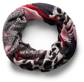 Street One Damen A572804 Gemusterter Loop Schal, Multicolor, A