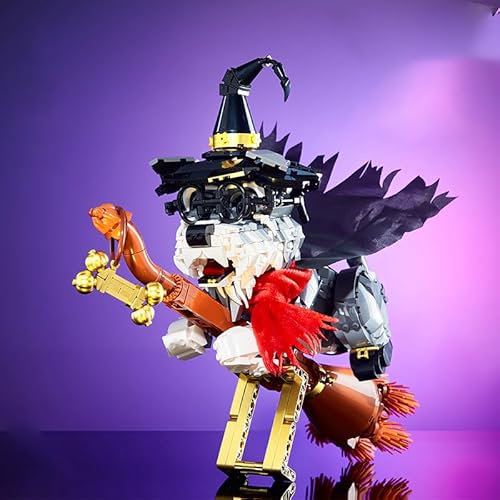 Narwhals Magic Dog Set de Bloques de Construcción – 1298 Piezas Modelo de Perro Mágico DIY para Mayores de 16 Años, Juguete Coleccionable Fantástico, Compatible con Bloques de 8mm.