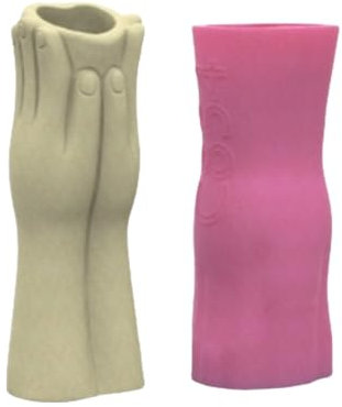 Silikonform für Beton, Vase, Pflanzgefäß, Hände, Blumentopfform, geeignet zum Basteln von Pflanzgefäßen