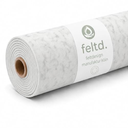 Feltd. rPET-Carpetfilz Meterware, Marble | selbstklebend; aus Filz; rPET-Meterware für Auto, Camper und Van