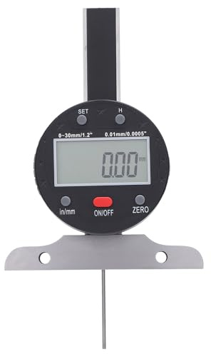 Tnfeeon Profondimetro Digitale, Alta Precisione, Display LCD Chiaro, Trasferimento Dati USB, Misurazione 0-30 Mm, Strumento di Precisione per Professionisti in Applicazioni di