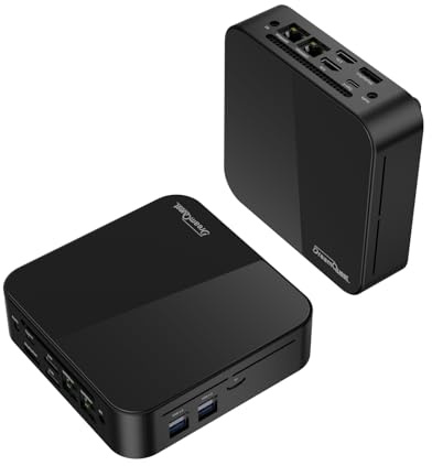 DreamQuest Mini PC Barebone ohne DDR4 RAM/SSD mit Intel N150 (bis zu 3.6Ghz) Micro Desktop Computer mit USB C HDMI DP Port/LAN/WiFi 6/Bluetooth5.3/USB3.2/TF Card,Windows 11 Pro Vorgefertigte