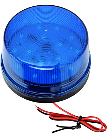 Sahgsa Lampe Clignotante LED Bleue DC9-12V, Voyant D'avertissement
