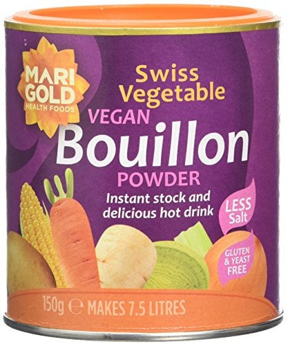Marigold Swiss Vegetable Vegan Bouillon Powder Reduced Salt 150g