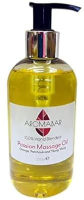 Passions- Massageöl 250ml mit Orange Patchouli und Ylang Ylang ätherischee Öle