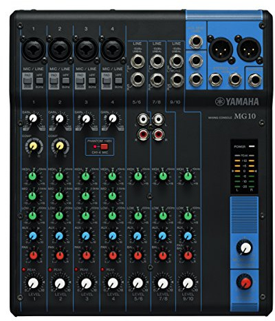 Yamaha MG10 10-Input Stereo Mixer , Black