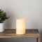 Lights4fun Small Church Pillar Battery Operated Wax LED Candle with Timer