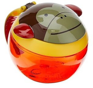 Skip Hop 252551 Zoo Snackcup Snackbox Aufbewahrungsbehälter für Kinder, Affe Marshall, mehrfarbig