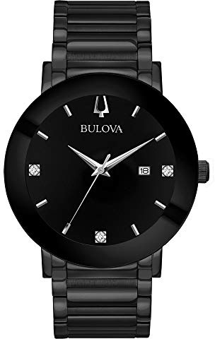 Bulova Modern Quartz Men's Watch, Stainless Steel Diamond