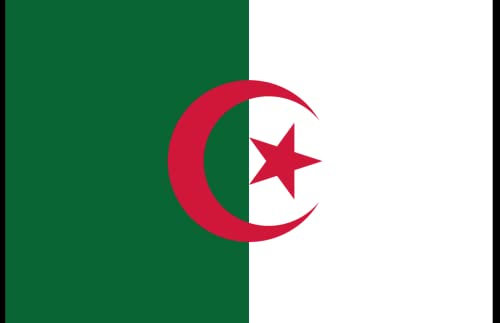 TrendClub100® Fahne Flagge „Algerien Algeria DZ“ - 150x90 cm / 90x150cm