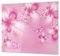 Cubre vitros de cristal templado - Tabla para cortar de cristal – Tabla para amasar y protector de vitro – UNA PIEZA (60 x 52 cm) o DOS PIEZAS (30 x 52 cm); D06 Serie Flores: Arte abstracto 15