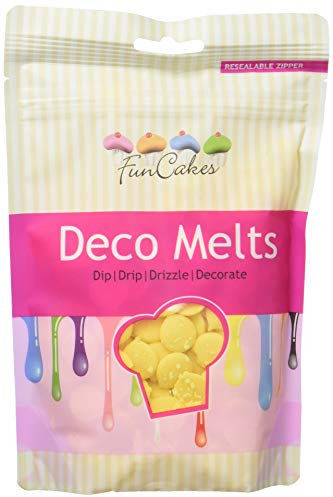 FunCakes Deko Melts, gelb (1 x 250 g)