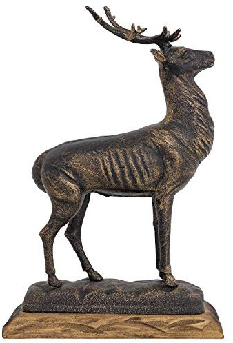 aubaho Eisenfigur Hirsch REH Skulptur Dekoration Garten Eisen Figur Antik-Stil
