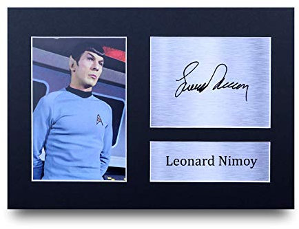 HWC Trading Leonard Nimoy A4 Ungerahmt Signiert Gedruckt Autogramme Bild Druck-Fotoanzeige Geschenk Für Star Trek Tv-Show-Fans