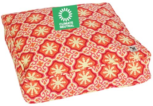 Molly Mutt Huge Dog Bed Cover - Papillon Print - Measures 36”x45”x5’’ - 100% Cotton - Durable - Breathable - Sustainable - Machine Washable Dog Bed Cover