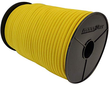 10m Expanderseil 4mm Gummiseil in Gelb Gummikordel Expanderseil 10m - 100m für Plane LKW Netze Zelte Abdeckungen