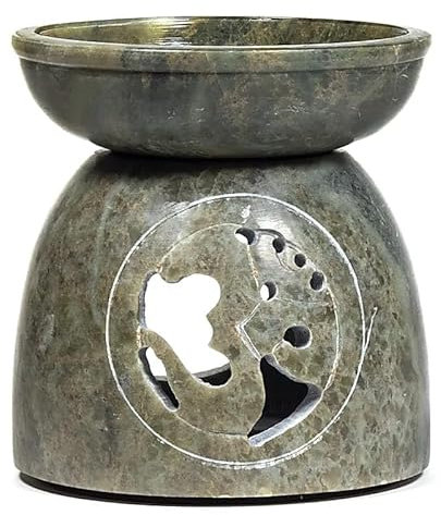 Duftlampe Ohm Speckstein natur - 11x10 cm