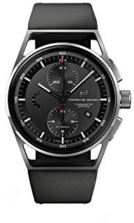 Porsche Design 1919 Chronotimer Flyback Automatik Uhr, Titan, Black & Leather