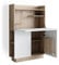 Vicco Sekretär Schreibtisch Alena, Arbeitstisch mit Schrank, Sonoma/Weiß, 85 x 27 cm