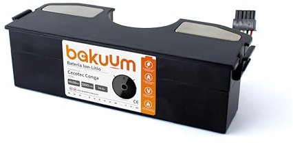 BAKUUM Batería para Cecotec Conga 3090 Capacidad de 14.4 V 3200 mAh. Repuesto Robot Aspirador. Montaje Sencillo, Seguir los Pasos.