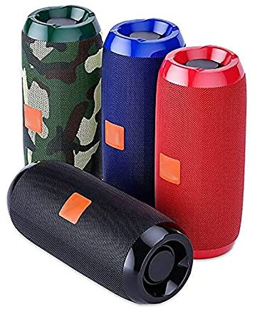 BCM Altavoz PORTATIL Estereo Bluetooth Speaker TG117 Bluetooth Reproductor MP3 FM USB Micro SD Waterproof (Rojo)