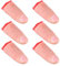6 Stück Zauberdaumen Trick Magie Daumenspitze Weich Plastik Finger Gefälschte Finger Bühnen Zauber Requisite Streich Spielzeug Tricks und 6 Stück Rot Training Tuch für Zauberartikel Party