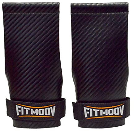 Fitmoov | Manique Sport Carbone sans Trou | Barre Musculation, Gymnastique, Fitness, Crosstraining, Barre de tractions | Protection Main & Maintien Poignet | Grip Gant Musculation Homme & Femme