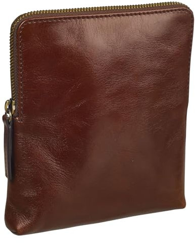 Leonhard Heyden Leder Umhängetasche Cambridge Crossbody Bag Redbrown braun