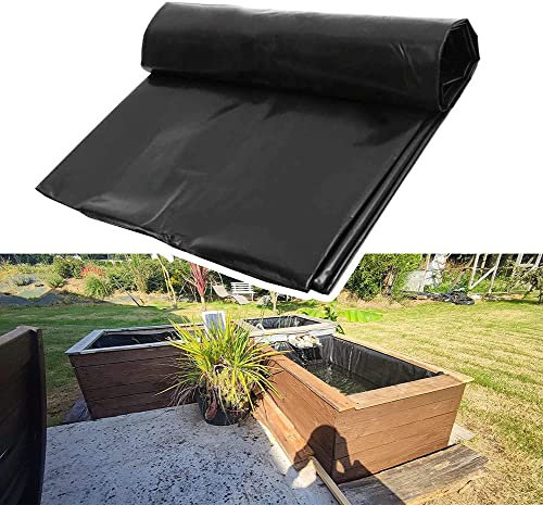 WHFTD HDPE-Teichfolie, Premium Teich Steinfolie, Undurchlässiger Film Für Koiteiche, Bachläufe, Brunnen, Wasserspiele, Wasserfall Und Gartenteich,3 * 3m