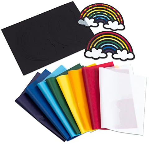 Betzold Fensterbilder Regenbogen | 24 Stück, Selbst Basteln, Regenbogensticker