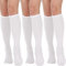 DRESHOW 3 Paar Damen Mädchen Kniestrümpfe Sportsocken Strümpfe Strümpfe Laufsocken Volleyball Cosplay Streifen Strumpf