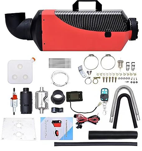 ZCBYBT 8KW Diesel Parking Heater Diesel Air Heater 12V Diesel Heater Silencieux, pour RV Trucks Bateaux et remorque