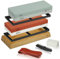 hajegato Actual Grit Premium Material Sharpening Stone Set 400 1000 3000 8000 Whetstone Japanese Knife Sharpener Stone Whetstone for Sharpening Knives Wet Stone