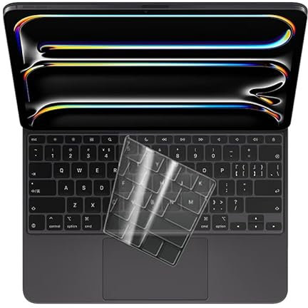 Keyboard Cover for 2024 iPad Pro 13 inch M4 Chip (A2925/A2926) with Magic Keyboard, iPad Pro 13 Keyboard Protector Skin-TPU