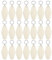 PPcdfre Lot de 24 porte-clés vintage en forme de motel - Pour hôtel - Sublimation en vrac - Beige