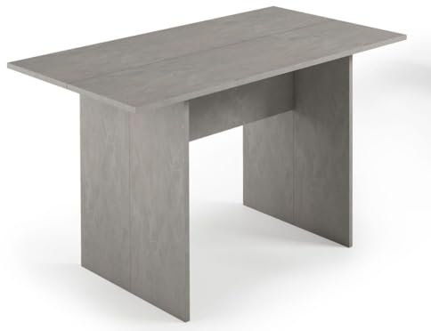 Trentiner Mesa extensible/consola color gris cemento 75x120x35/70 cm