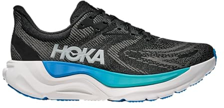 HOKA Arahi 8 Herren-Sneaker, Schwarz/Skyward Blue, 45 EU