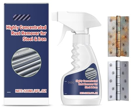 XWLEYW Rust Remover for Metal – Rust Remover for Steel & Iron, Metal Rust Converter Spray for Powerful Rust Removal & Treatment – Anti Rust Spray for Tools, Cars, Bikes, And Outdoor Equipment(120ml)