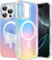 JETech Iridescent Case for iPhone 16 Pro Max 6.9-Inch with Camera Control Capture Button, Compatible with MagSafe, Cute Unique and Aesthetic Design, Colorful Translucent Cover (Iridescent)